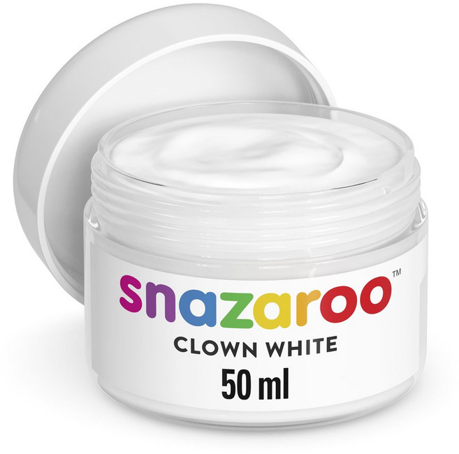 영국 스나자루 페이스 바디페인팅 화이트베이스 크라운화이트 - 50ml 250ml, 스나자루 크라운화이트 50ml
