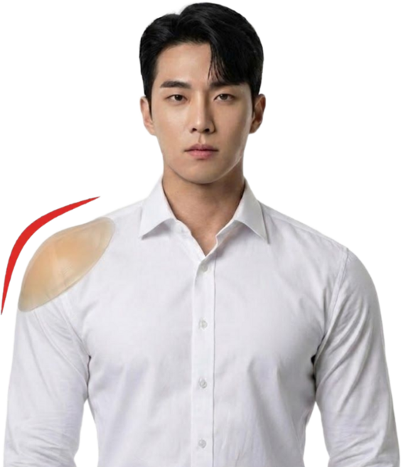 유니크릿 티나지 않는 남자 실리콘 어깨뽕 패드