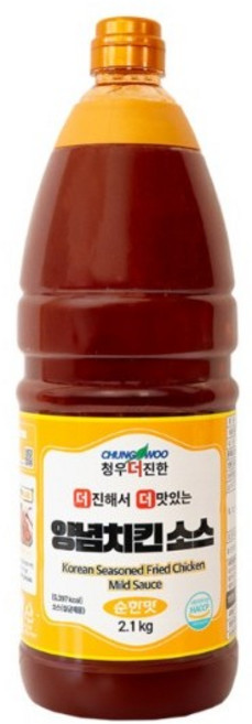 청우 치킨양념소스 2.1kg 2종 SET 순한맛+매운맛, 1개