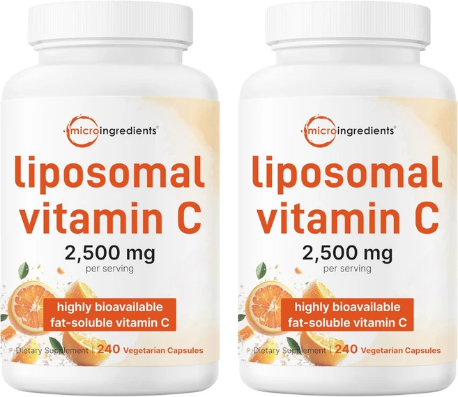 마이크로인그리디언트 리포조말 비타민C 리포솜 2500mg 240캡슐 2개, 240정 - 쿠팡