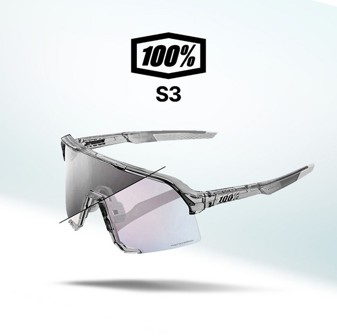 100% 고글 S3 자전거 야구 골프 스포츠 선글라스 100퍼센트 100프로(05), 21.폴리시드그레이/로즈골드미러변색(37), 1개