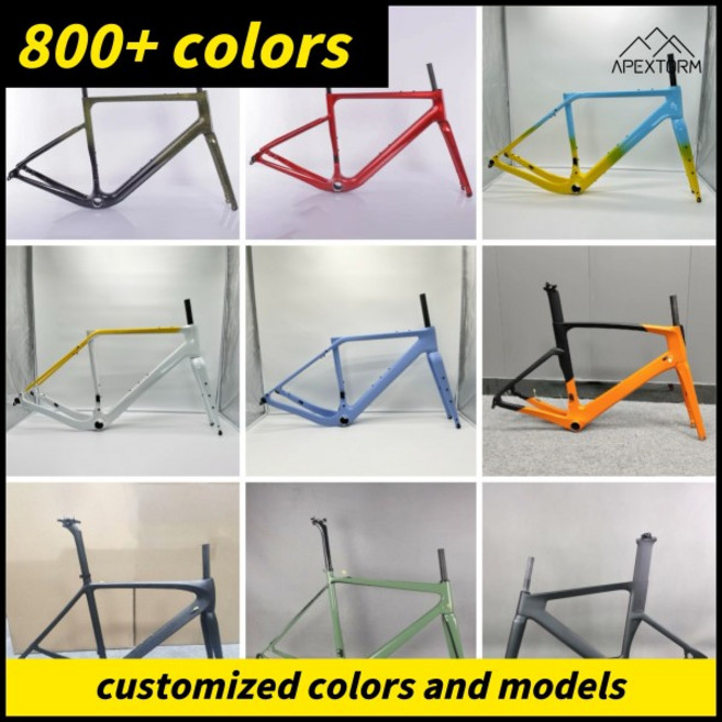 2025 F 카본 로드 자전거 프레임셋 T1100 섬유 전체 내부 라우팅 Di2 700C 디스크 브레이크, 01 Shipping No frame, 1개