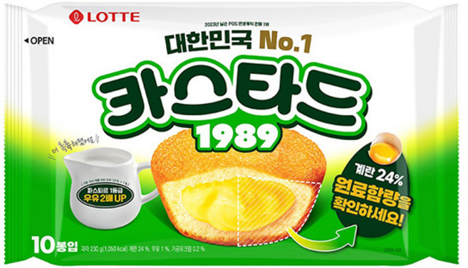 롯데 카스타드 230g X 8입, 8개