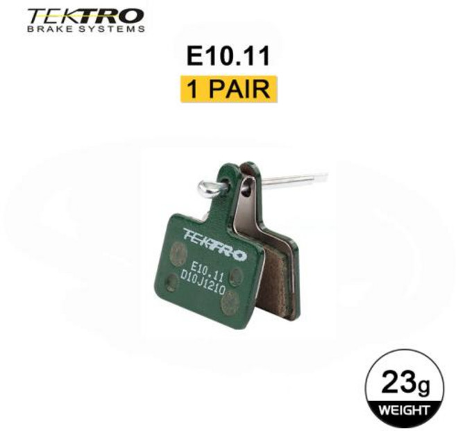 TEKTRO E10.11 브레이크 패드 디스크 브레이크 패드 MTB 브레이크 패드 Shimano M335 M395 사이클링 액세서, 1 pair