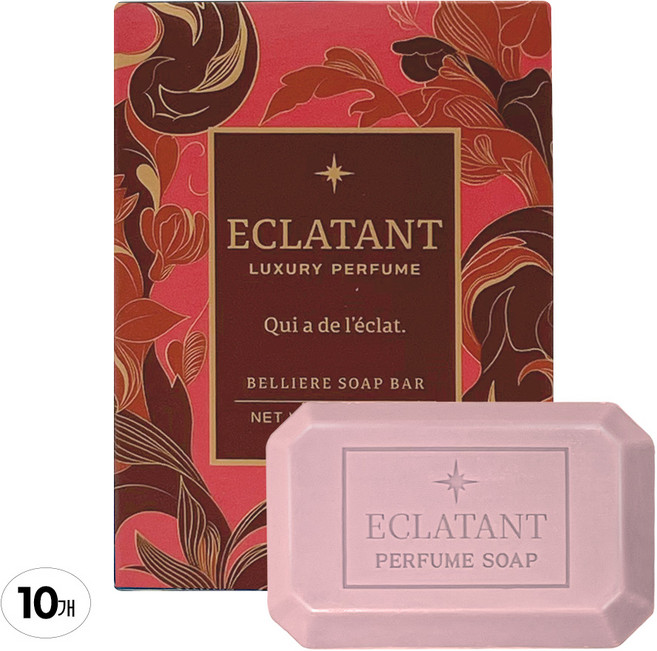 에끌라땅 벨리에르 향수비누 80g 10개입 플로럴머스크향