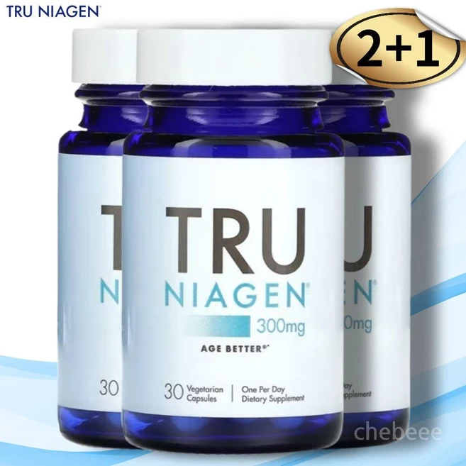 트루나이아젠 니코틴아마이드 리보사이드 클로라이드 300mg 30정 3병 - 쿠팡