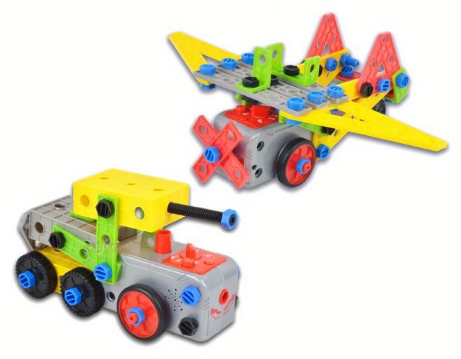 자동차 장난감 어린이 4살 두돌 3살 4세 3세 아기 남아 비행기 탱크 판블럭 조립세트, 1개