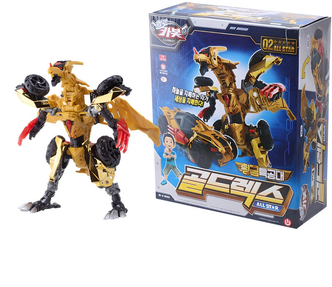초이락 헬로카봇 골드렉스 올스타 장난감, 혼합색상, 1개