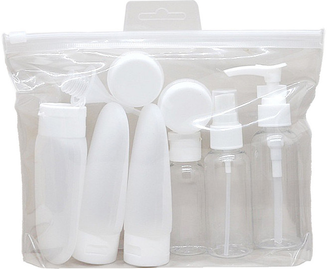 스톤락 에코틱 여행용 멀티 11종 공병팩, 1세트, 투명