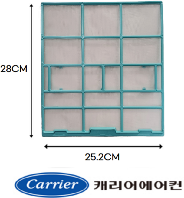 [정품] 캐리어 에어컨 벽걸이 필터 AMC06VGH CSF-A060CS CSF-A061CS CSF-A062CS ARC061SSEI ARC06NQT ARC06FWE ARC06FARI, 1개, 옵션1) 프리필터 (5223)