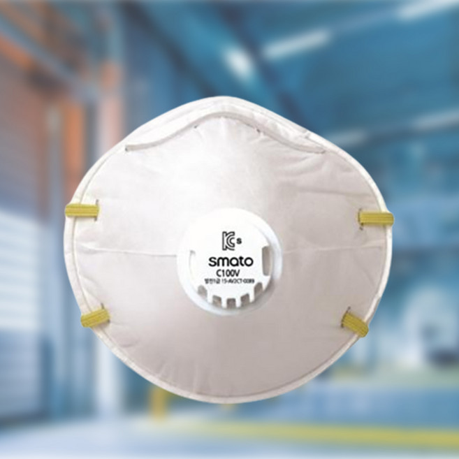 만물통 1급 배기형 방진 마스크 C100V 안면부 여과식, 1개