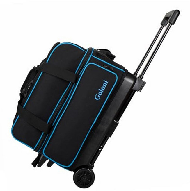 볼링 2볼백 가방 원볼 볼링공 토트백 더블 보관 캐리어형 바퀴가방 투볼, B. 블루, 1개