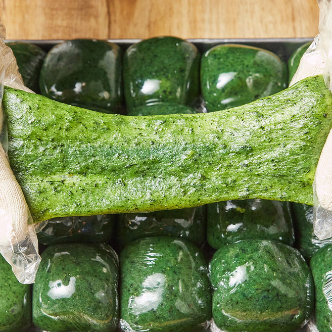 진도 해풍쑥 30년 전통 쑥떡 쑥 인절미(+콩고물 증정), 1개, 1kg