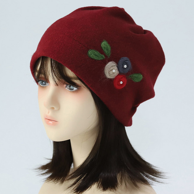 캡조아 가을 겨울 부드럽고 가벼운 보온모자 밴딩 비니 두건 중년 항암 모자 국내제작