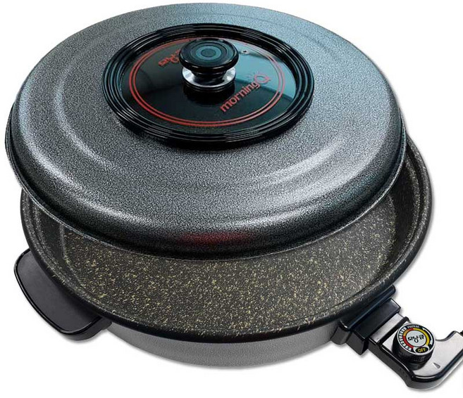 선학 모닝큐 피자팬 SF-5500 초강력 마블코팅 더 넓고 더 깊은 용기사이즈, 1개