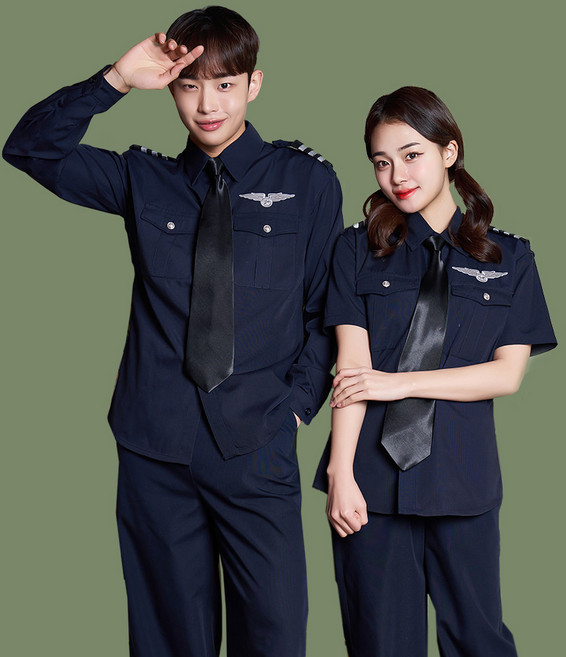 캐이어패럴 공군사관 제복반티 네이비 남방 반팔긴팔 코스튬 졸업사진 체육대회 반티