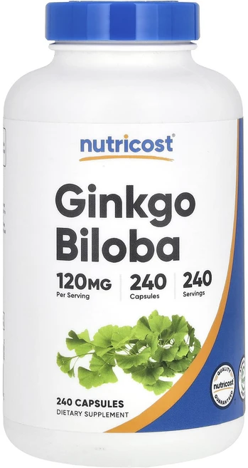 Nutricost 징코 빌로바 120mg 캡슐 240정, Nutricost징코빌로바120mg캡슐240정, 1개 - 쿠팡