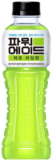 파워에이드 제로 라임향, 600ml, 7개