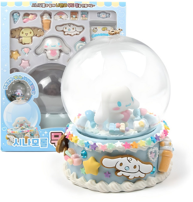 산리오 시나모롤 무드등 꾸미기 데코덴 만들기세트, 혼합색상, 1개