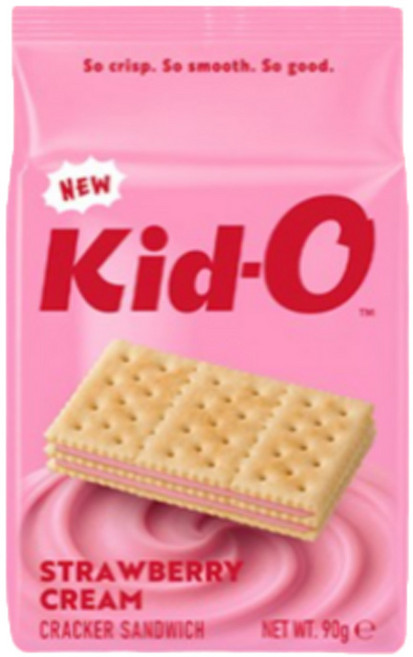키드오 딸기 크래커 샌드위치, 3개, 90g