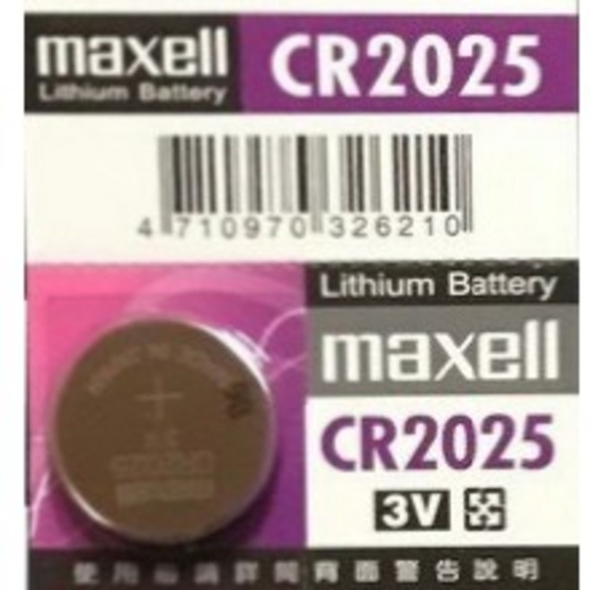 日本 Maxell 新版公司貨 3V 鈕扣電池 寶可夢手環 水銀電池, 1個, CR2025一顆,未達賣場低消不出貨, 1個裝