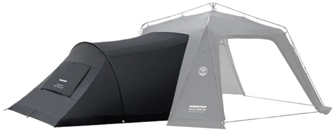 SHINETRIP 天幕帳篷 150D牛津布 245x230x170cm 自動穹頂睡眠艙, 自動穹頂睡眠艙，黑色, 家庭