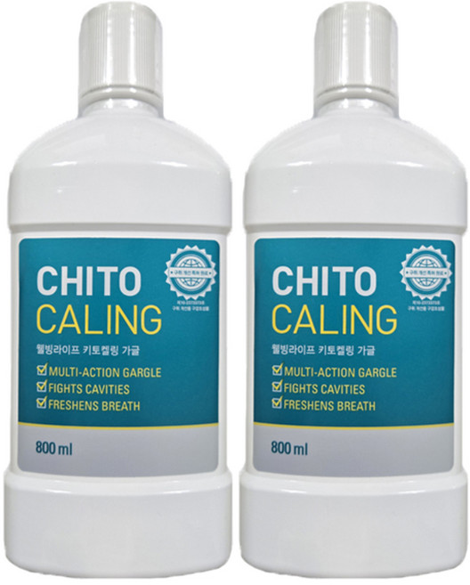 웰빙라이프 키토켈링 가글 800ml 2개