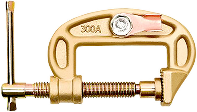 코리아나 C형 어스클램프 철타입 황동타입 용접클램프, 1개, 철 CEC-300S