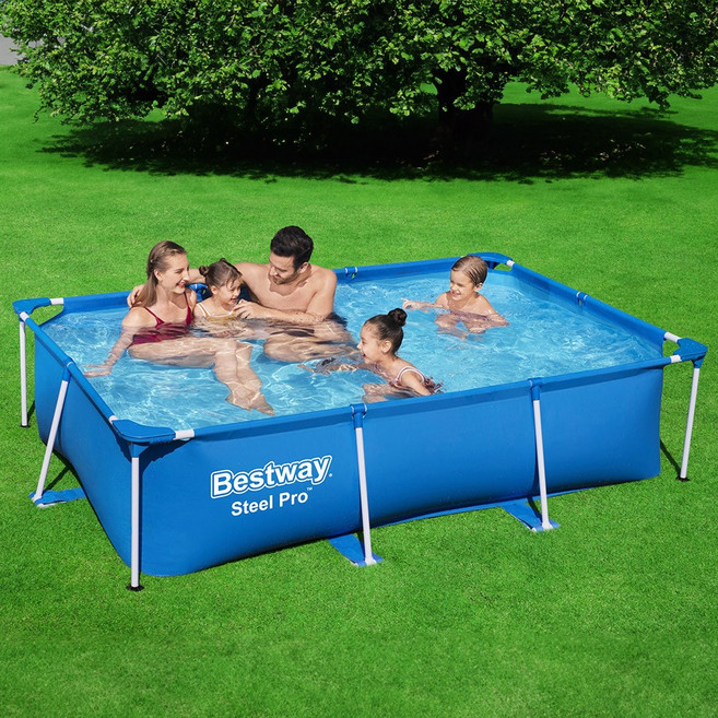 베스트웨이 사각 기둥 대형 프레임 패밀리풀장 BW56403, 혼합색상, 1개