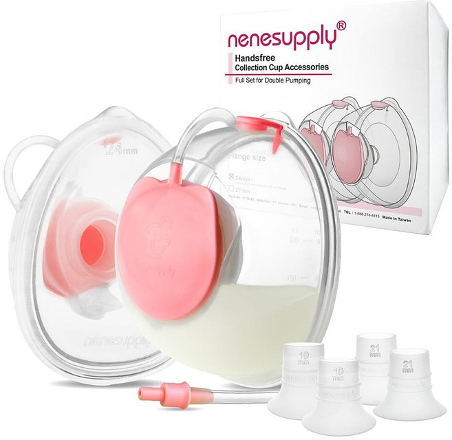 Nenesupply 핸즈프리 웨어러블 모유 컬렉션 Cara Cup Caracups Spectra S1 S2 9 Plus Lansinoh 유축기와 호환 24mm 실리콘 플랜지 교
