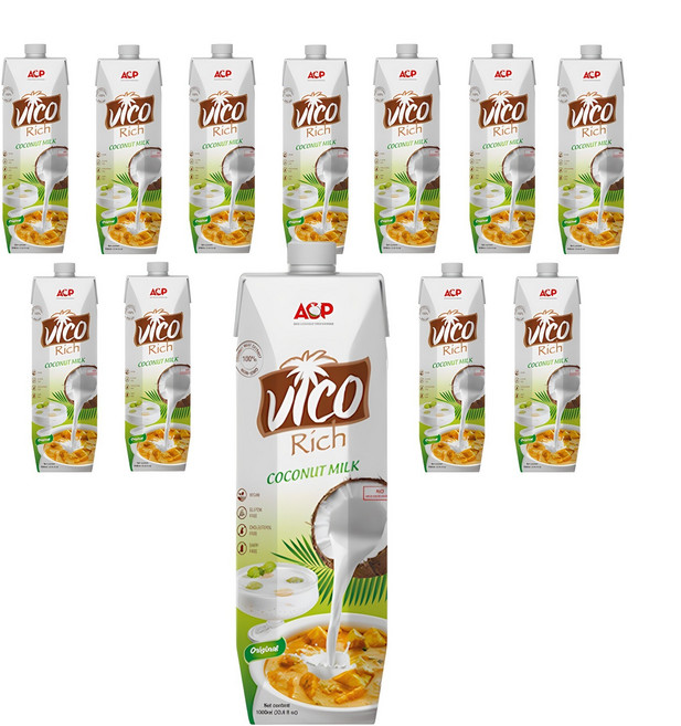 허니트리 리치 코코넛 밀크, 1L, 12개