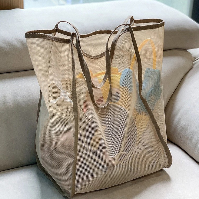 대용량 메쉬백 장바구니 빨래가방 세탁가방 다용도 수납 가방