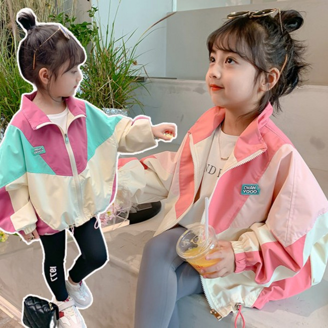 [더사랑이] 투톤윈드점퍼 키즈 아동복 유아 바람막이 자켓 아우터 파스텔 점퍼