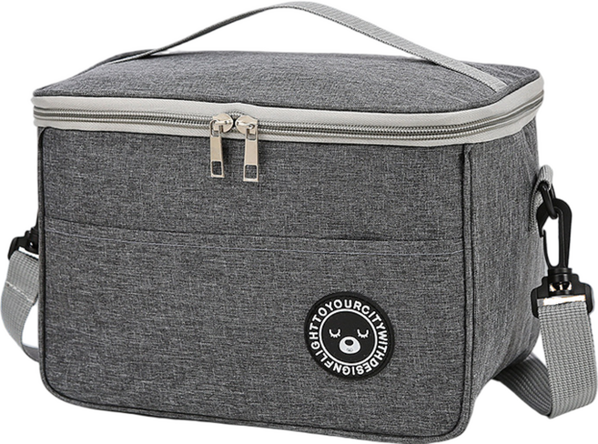 카로비 보온보냉 도시락 가방 보냉백 쿨러백, 모던블랙