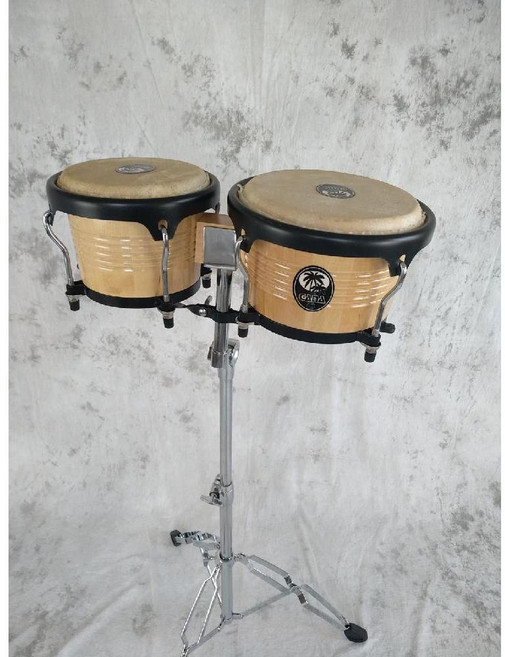 봉고 드럼 타악기 전문 음악 악기 선물 기타타악기 우쿨렐레 어쿠스틱 초보자 베이스, R. 7 인치+9 인치 봉고 드럼+스탠드, 1개