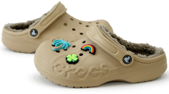 CROCS 정품 겨울 크록스 바야 라인드 클로그 205969 레츄 악세사리