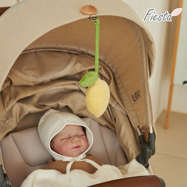피에스타 유모차 클립 레몬, 1개, 단품