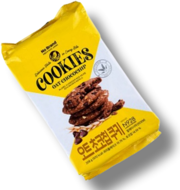 노브랜드 오트 초코칩 쿠키 208g, 3개