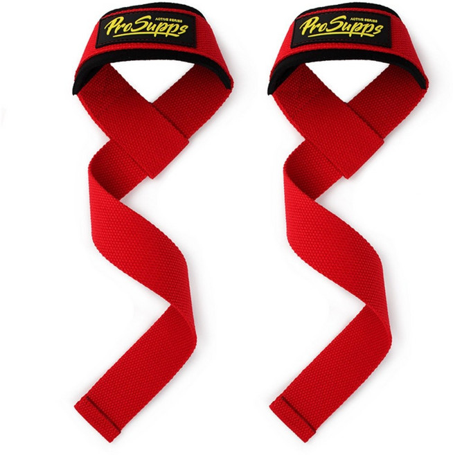 프로서프 데드리프트 헬스 스트랩 세트, 레드
