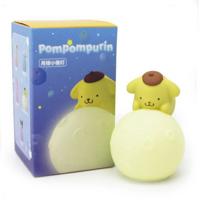 산리오 폼폼푸린 라이팅 피규어 무드등, 산리오 폼폼푸린 라이팅 피규, 상세페이지 참조, 1개