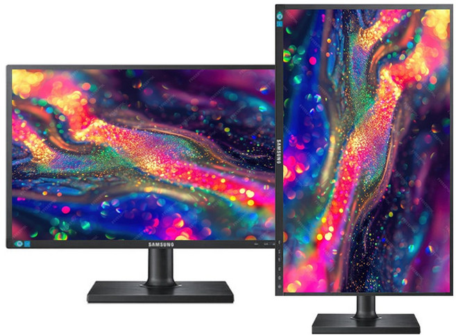 삼성전자 S24C45K S24E45K LED FHD 피벗높낮이 24인치사무업무용 중고, 60.1cm