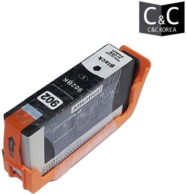 HP902 잉크 6950 6960 6970 6962 6978 6958 대용량 호환잉크, 902 BK 검정 (L), 1개