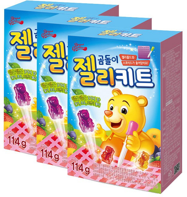 브랜드 브레드가든 곰돌이 젤리키트 114g 3개, 120g