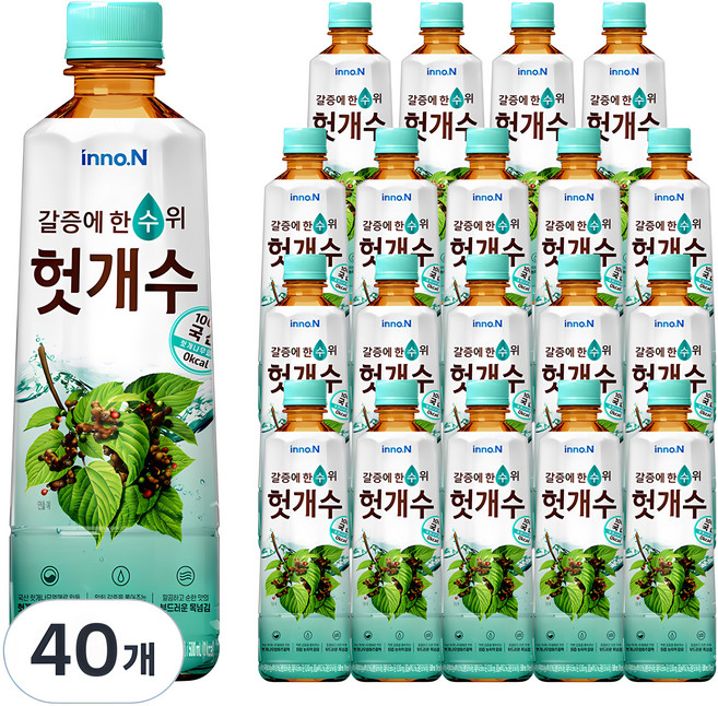 헛개수 차 음료, 500ml, 40개