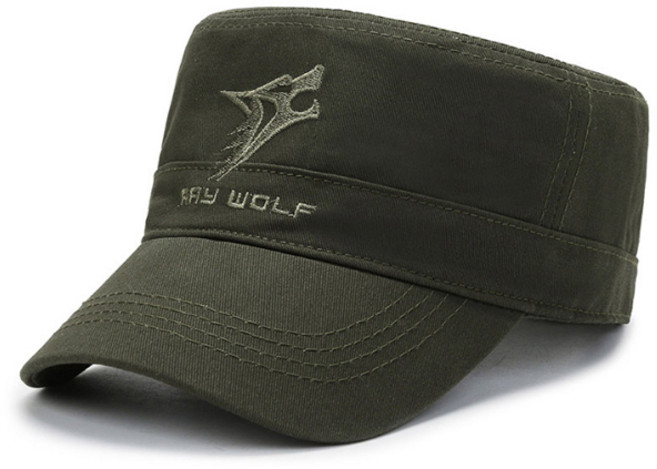 쇼미코리아 코튼 면워싱 남자군모 여자군모 남여공용 울프 자수 군모