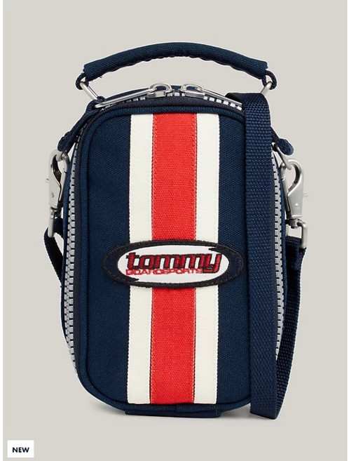 TOMMY JEANS HERITAGE SMALL REPORTER BAG WITH LOGO AM0AM12573C1G Dark Night Navy