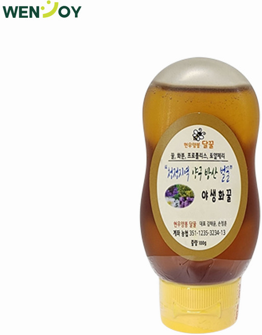 강원도 천연 벌꿀 100% 현우양봉달꿀 야생화꿀 휴대용꿀, 1개, 100g