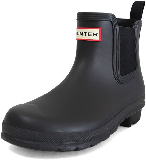 헌터 오리지널 첼시 레인부츠 장화 블랙 WFS2078RMA-BLK