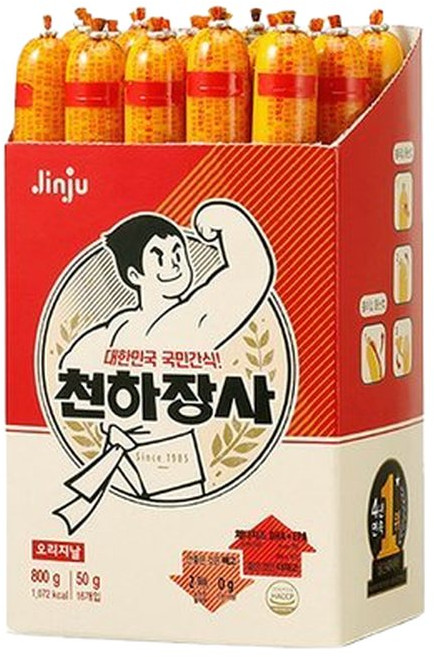진주 천하장사 오리지널 800g (50g x 16개입), 50g, 16개