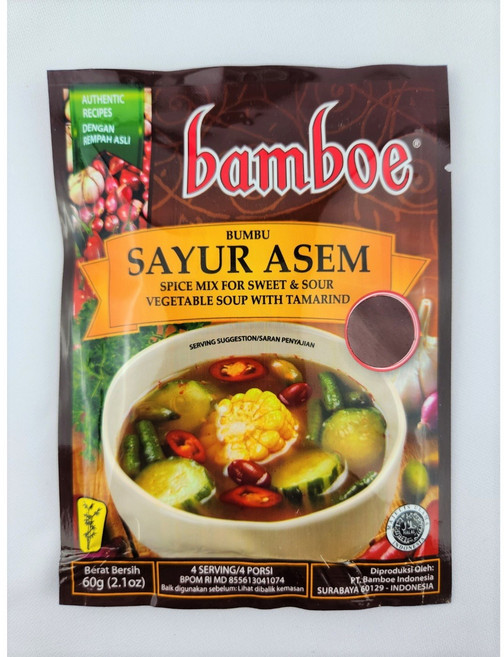 킹푸드 봄부 밤보에 사워아셈 60g King Food Bamboe SAYUR ASEM, 1개